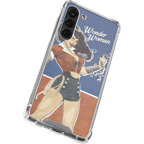 DC Comics Bombshells Wonder Woman Bombshell Galaxy S24 FE Clear Case
